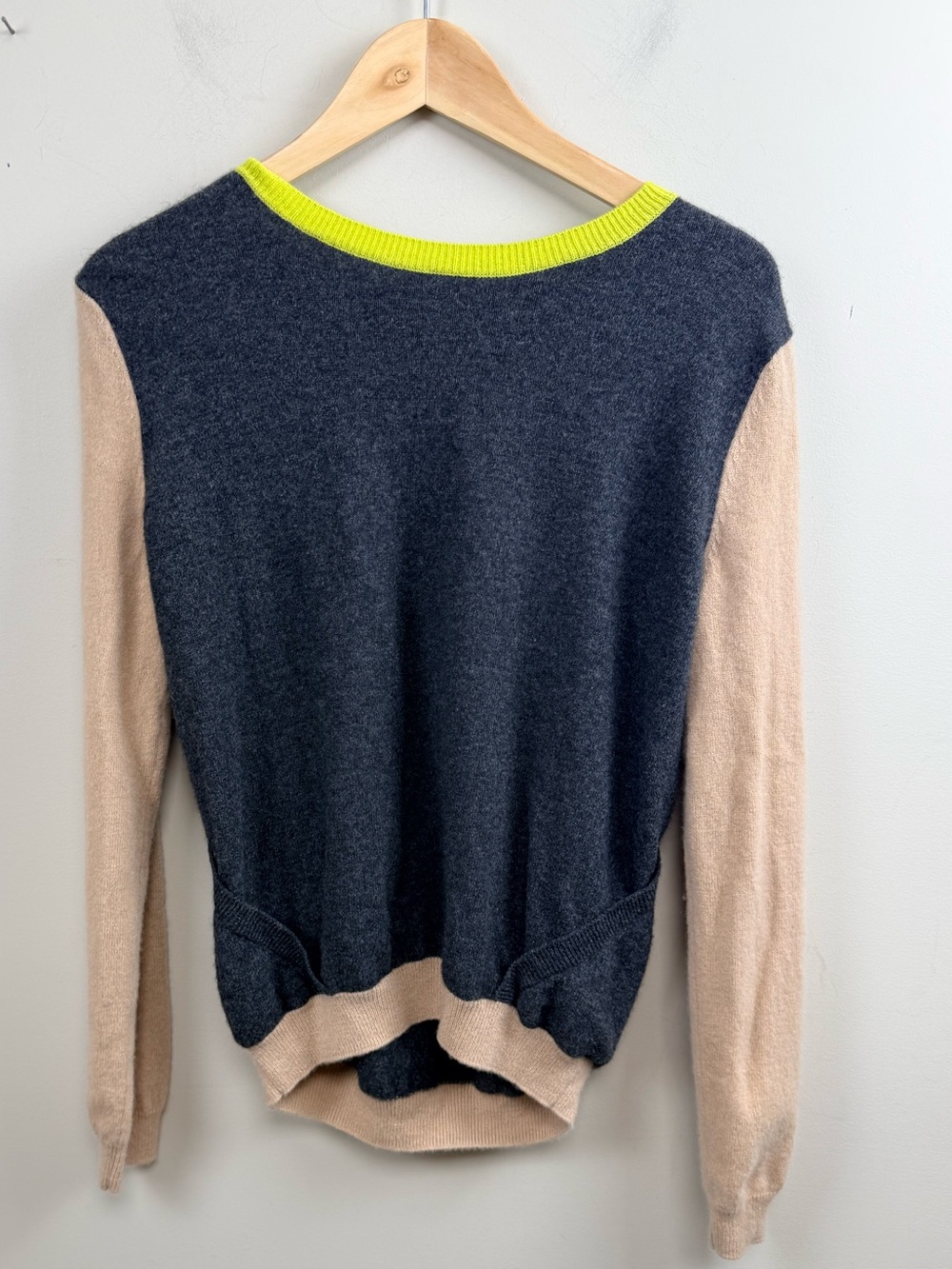 SHAE X ANTHROPOLOGIE 100% cashmere crew neck pull over large